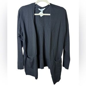 Time and Tru Black Knit Cardigan